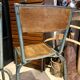 Paire de chaises d'école vintage