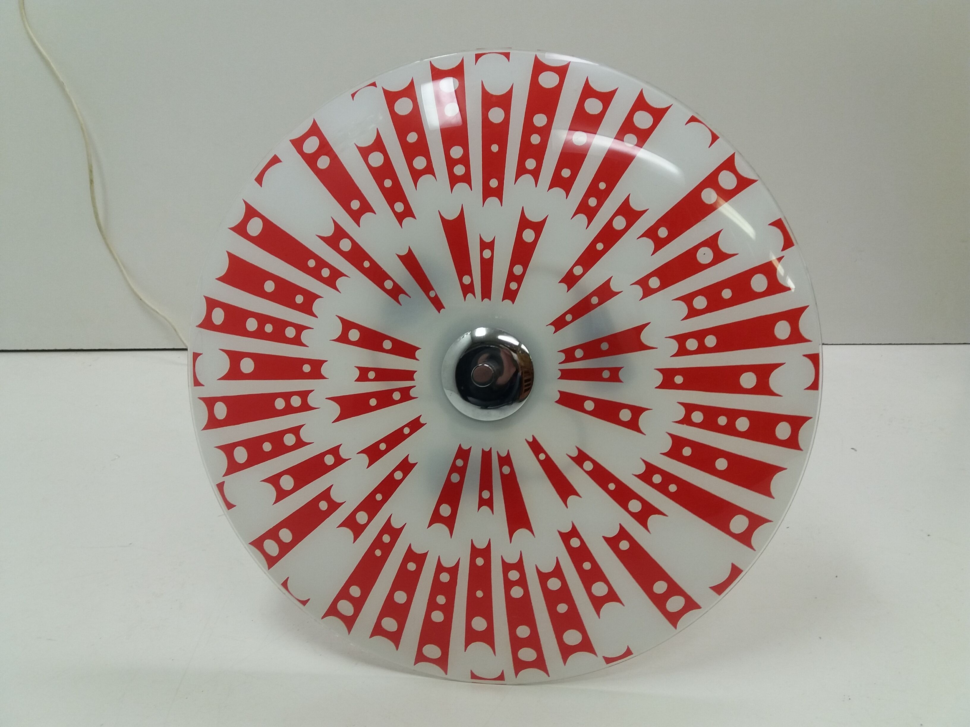 Mid-century design glass pendant/Napako, 1960's.