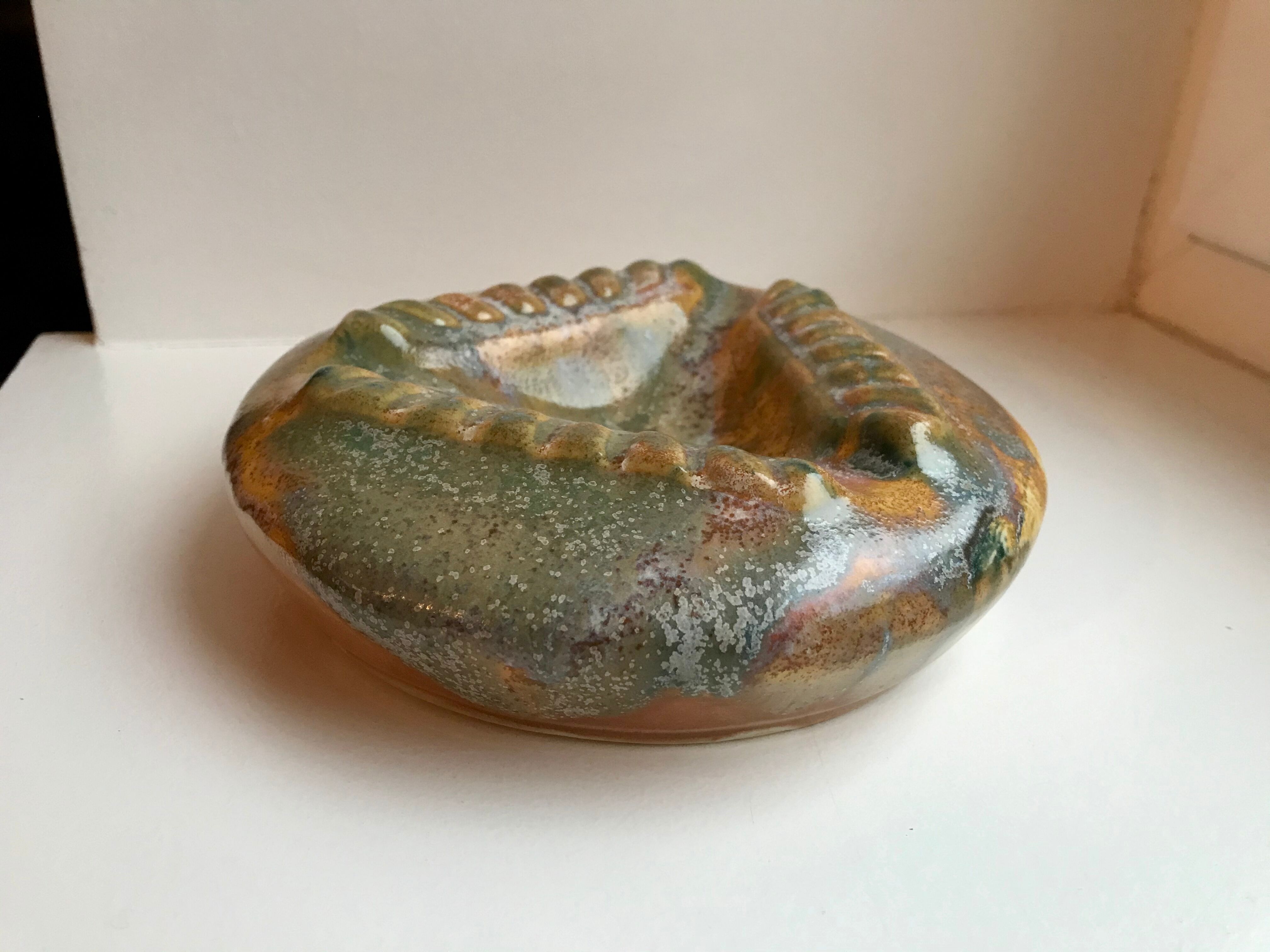 Cendrier en céramique années 70