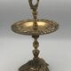 Vintage solid brass ashtray with zodiac sign decor
