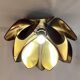 Robert de Schuytener Lotus flower design pendant light, 80s vintage ceiling light