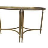 Set de 2 tables basses vintage en laiton, 1970