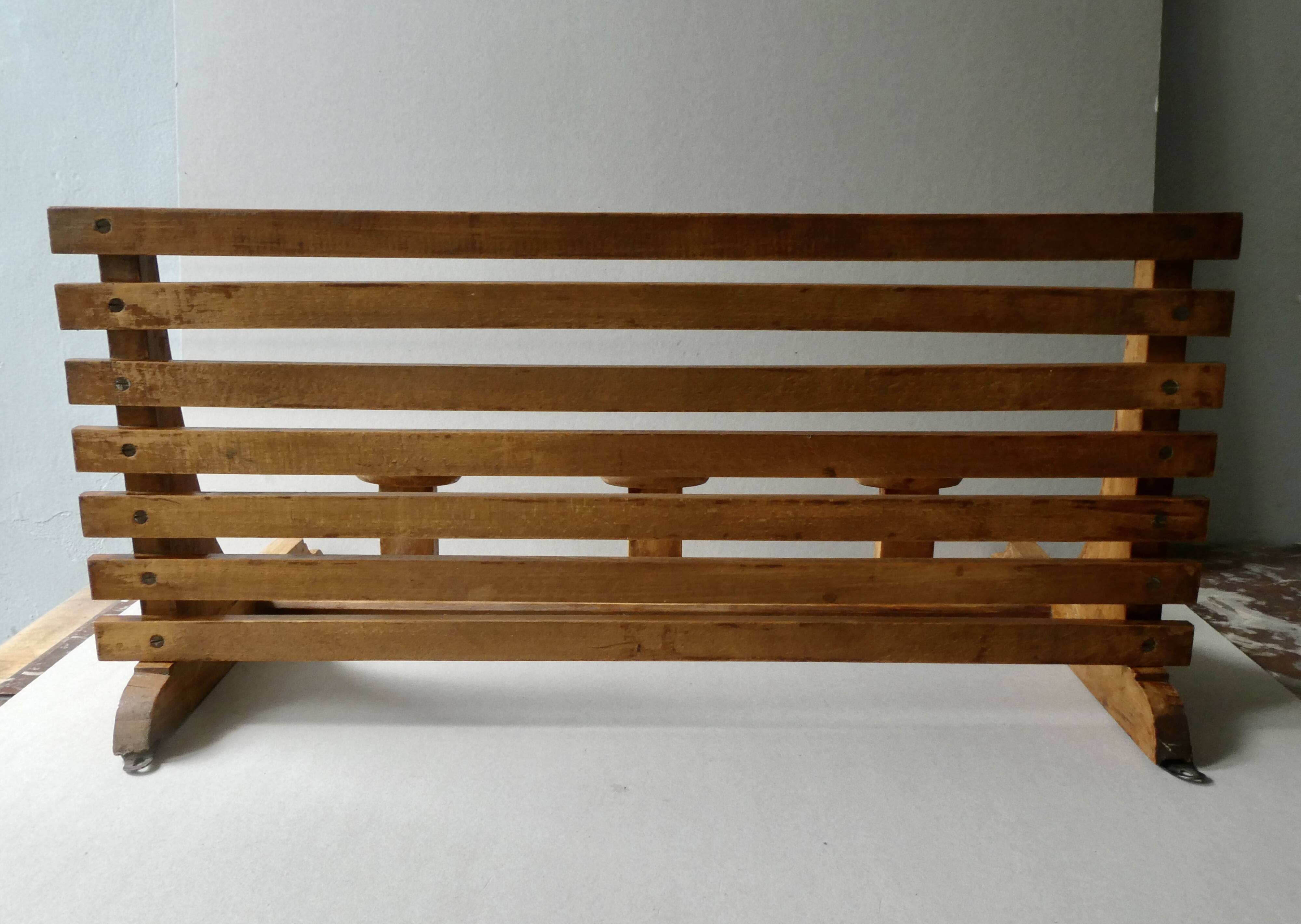 coat rack with hat rack in solid wood