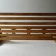 coat rack with hat rack in solid wood