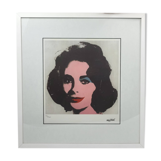 Andy Warhol "Elizabeth Taylor" 1963  Edition Limitée (133/300) Certifié par le (CMOA)