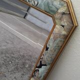 Large vintage beveled mirror (112x39cm)
