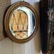 Miroir vintage en rotin