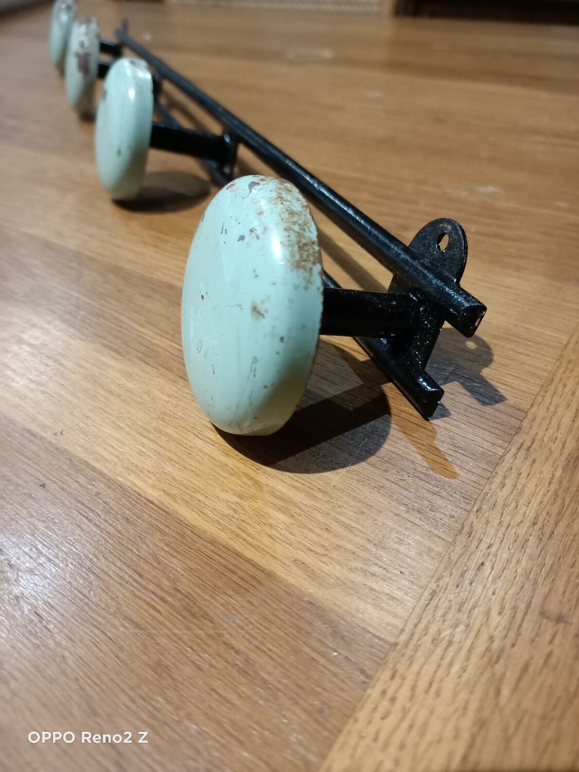 Vintage wall coat rack