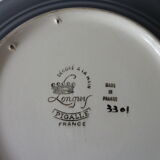 Ceramic plate decorative longwy