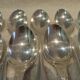 11 silver-plated dessert spoons by Christofle Vendome, 17cm