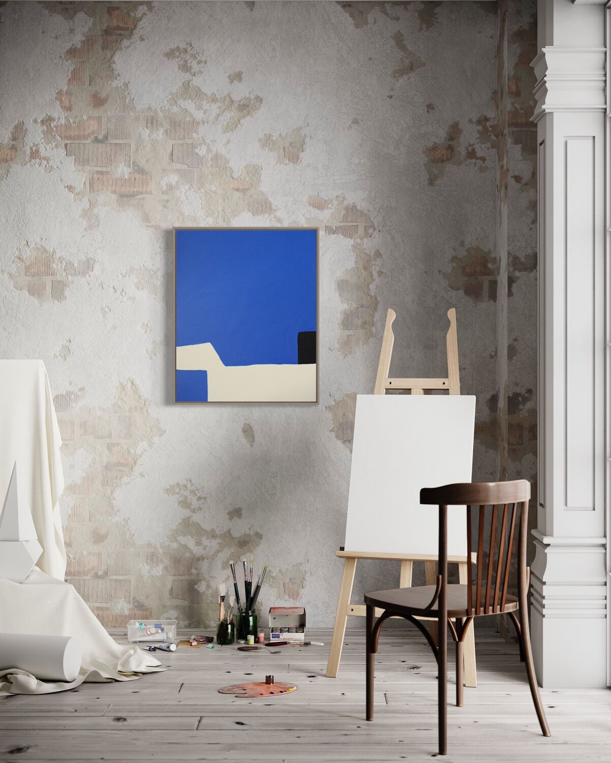 Klein Blue 81x65 cm original painting