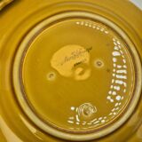 Lot 11 assiettes dessert Sarreguemines barbotine fruits 19cm vintage rare