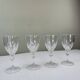 Cut crystal glasses