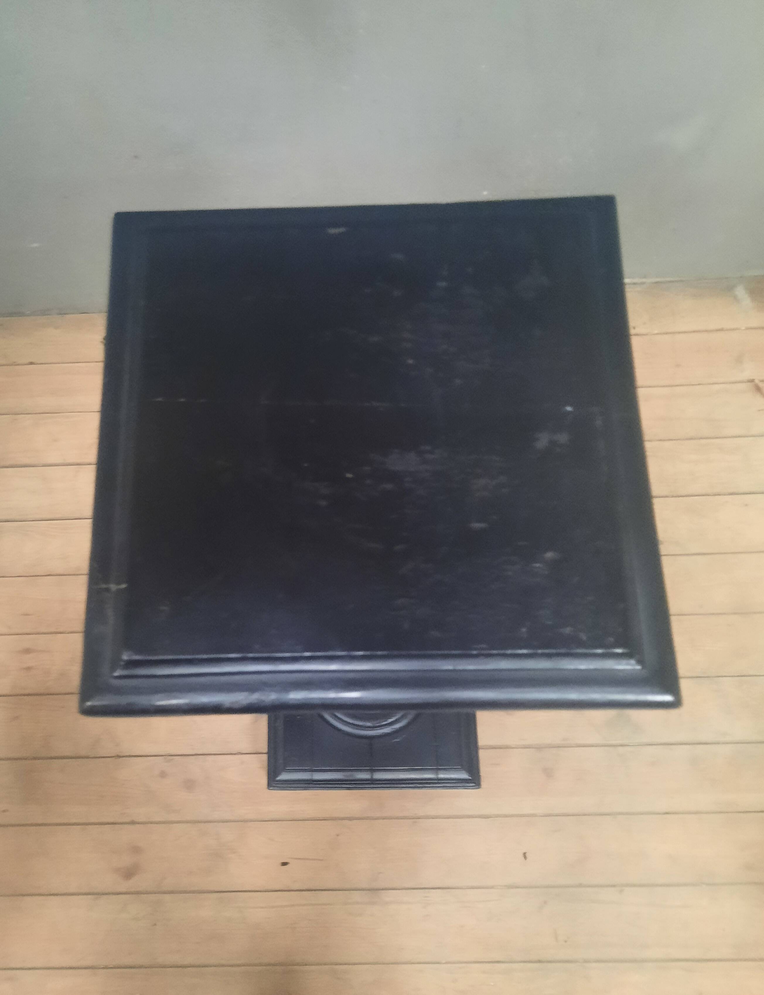 Louis XVI style selette in blackened wood