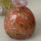 Blown glass balloon vase from mdina glass malta, 1970 red murano glass paste