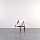 Teak & Boucle Chairs Model 31 by Kai Kristiansen for Schou Andersen, 1960s,