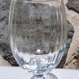 Set de 8 verres à pied : 4 verres à eau et 4 verres à vin, verre tourbillonnant