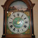 Pendule mouvement horloge hollandaise dite chaise époque 18eme
