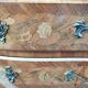 Chest of drawers old marquetry marble top Louis XV style