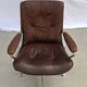 Tobacco leather office chair