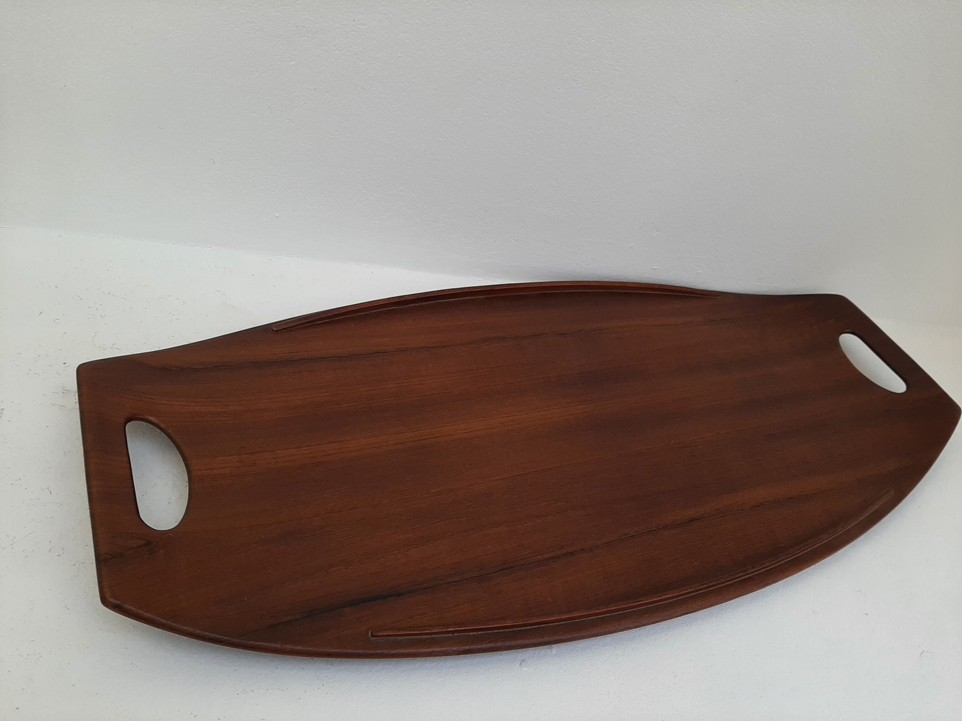 Danish vintage top for Dansk Design in teak 1950