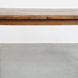 English Antique Extendable Dining Table in Elm and Cherry Wood