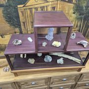 Antique amaranth display cabinet from the 1930s.