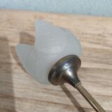 Vintage brass tulip candle holder