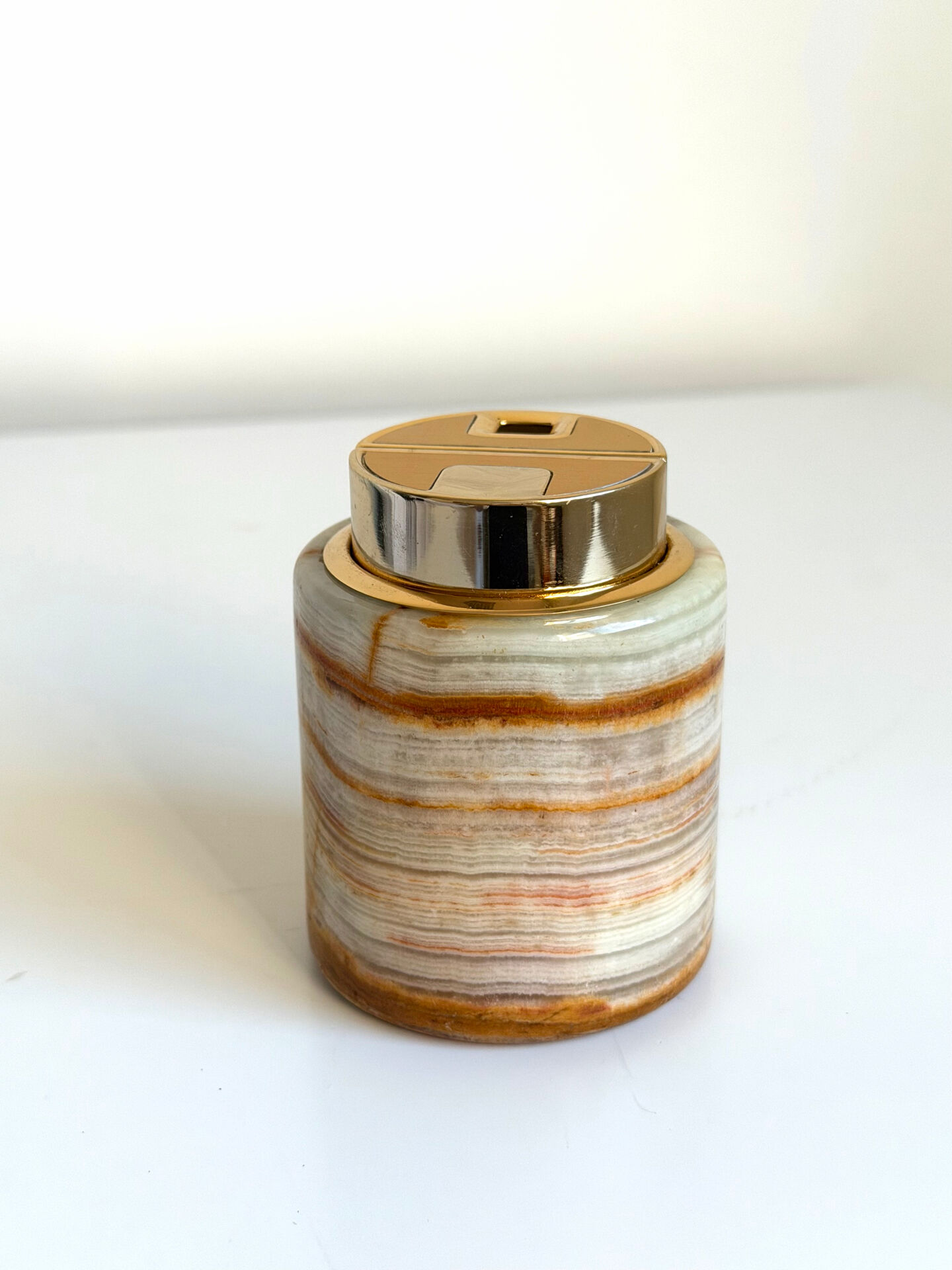 Vintage SAROME Japan Marble Onyx Table Lighter