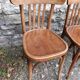 Série de 4 chaises bistrot Mahieu années 50