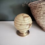Lampe en verre marbré
