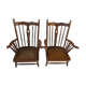 Pair armchair low high-back scandinavian 50/60