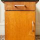 Bedside table in blond wood & Formica 1960