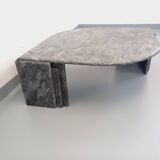 Vintage grey marble coffee table from the 1970s.