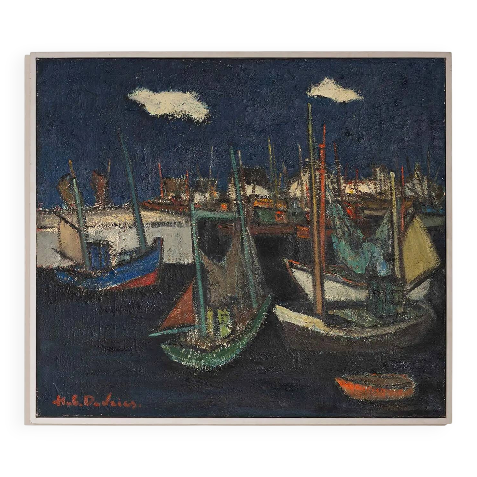 Hubert Henri de Vries, Boats in the harbor