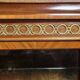 Important showcase library in fine wood and marquetry, stamped.
