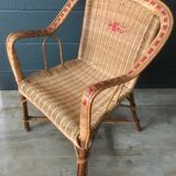 Rattan armchair