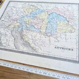 L'Autriche, carte ancienne, imprimée en 1852.