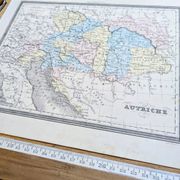 L'Autriche, carte ancienne, imprimée en 1852.