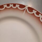6 assiettes plates anciennes Digoin et Sarreguemines
