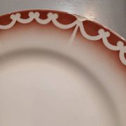 6 old Digoin and Sarreguemines dinner plates