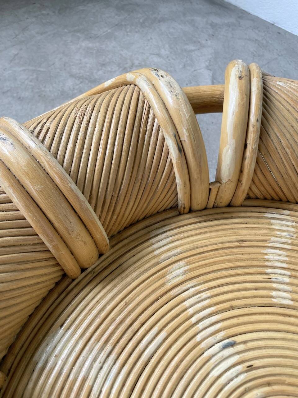 Vivai del sud “flower” rattan coffee table