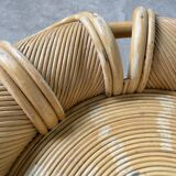 Vivai del sud “flower” rattan coffee table