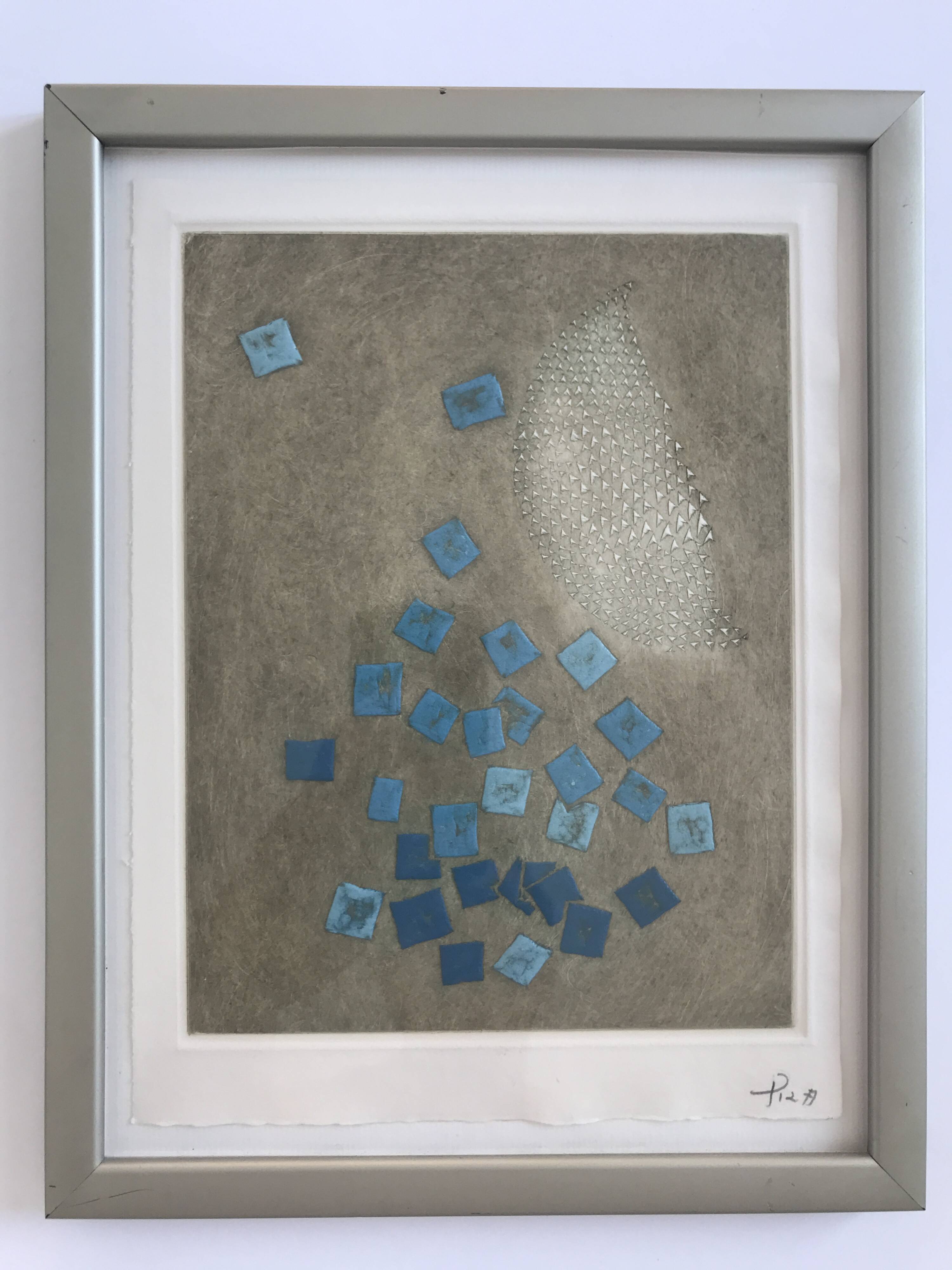 Arthur luiz piza, untitled, c 1990. gouge engraving signed in pencil