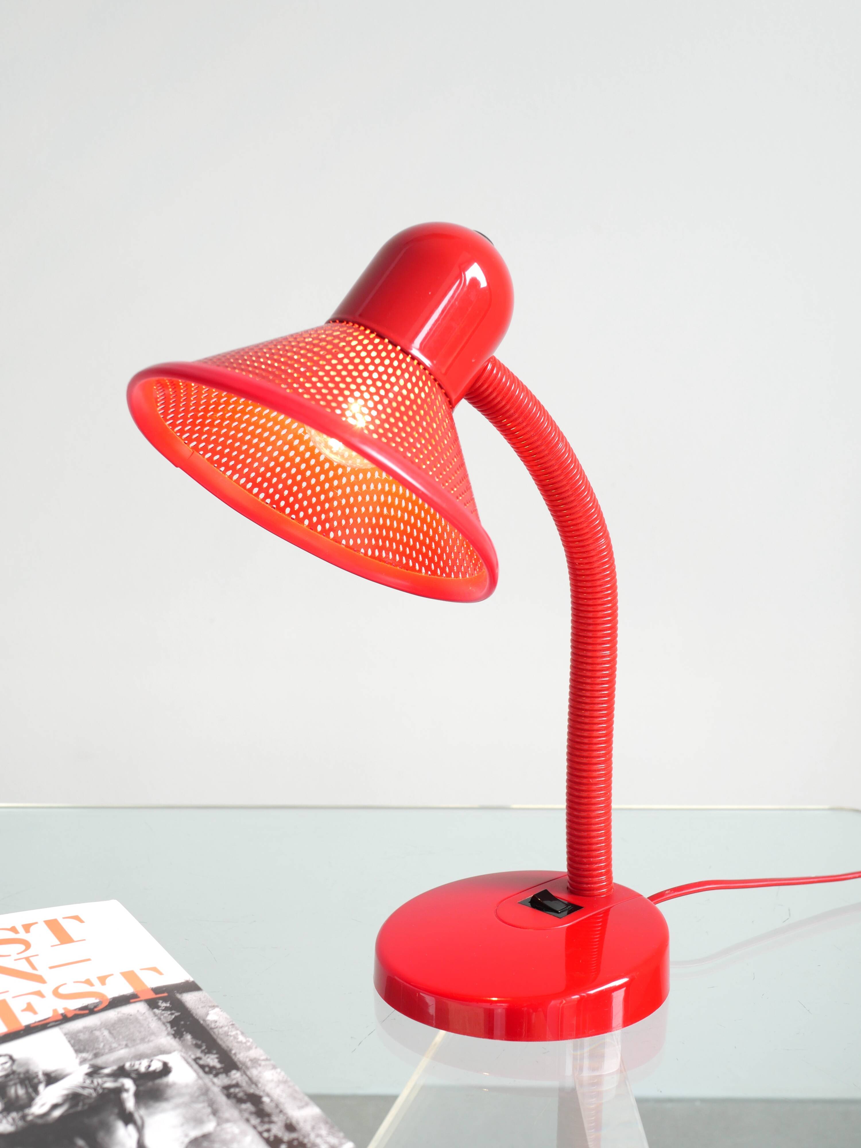 Lampe de bureau laquée rouge - Massive Belgique