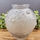 Vase "Dahlias" Etling – frosted moulded glass Art Deco
