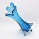 XXL Murano Vase Fratelli Toso Sommerso Blue 44cm 4.7kg Labelled 70s
