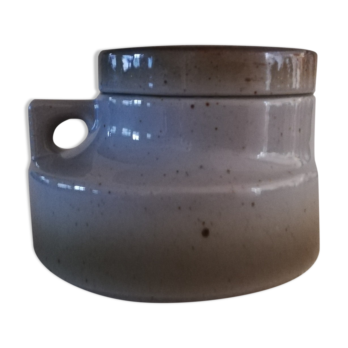 Brenne sandstone sugar bowl 1970s