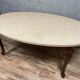 Louis XV game table with oval oak shape around 1850
