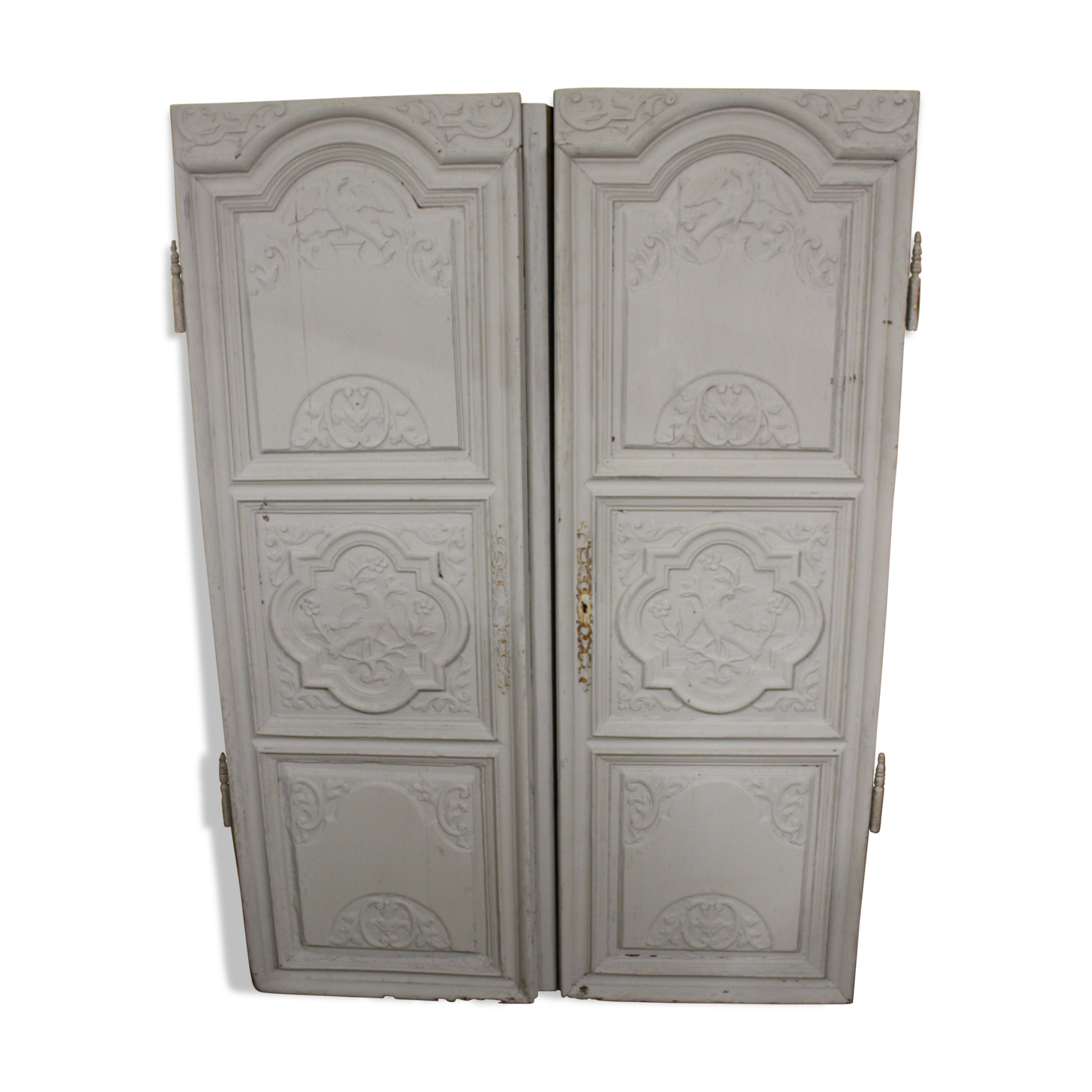 Pair of old wardrobe door, repainted